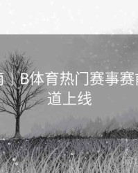 观赛指南｜B体育热门赛事赛前分析频道上线