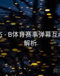 实时动态 - B体育赛事弹幕互动功能全解析