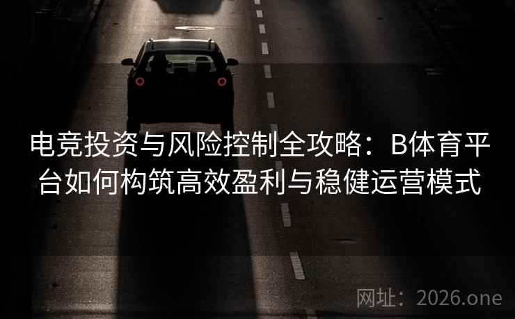 电竞投资与风险控制全攻略：B体育平台如何构筑高效盈利与稳健运营模式