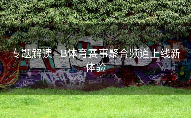 专题解读 - B体育赛事聚合频道上线新体验