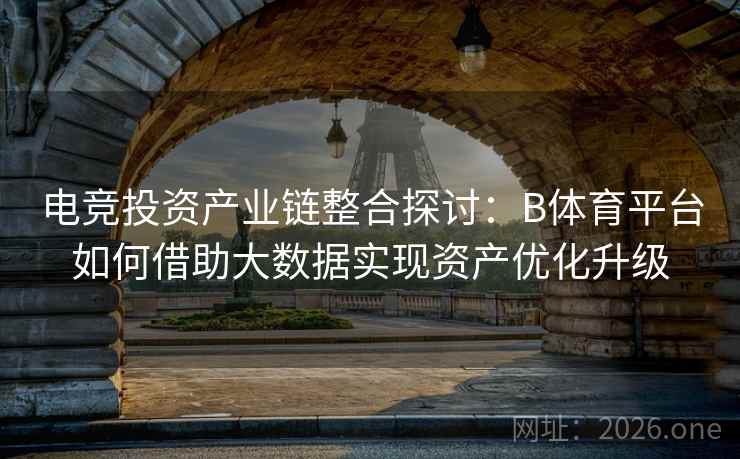 电竞投资产业链整合探讨：B体育平台如何借助大数据实现资产优化升级