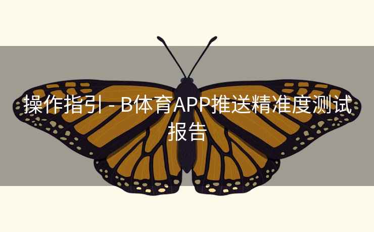 操作指引 - B体育APP推送精准度测试报告